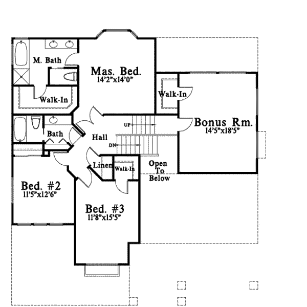 upper floor house blueprint