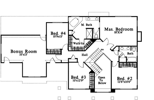 upper floor house blueprint