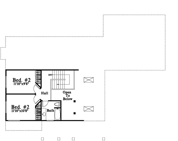 upper floor house blueprint