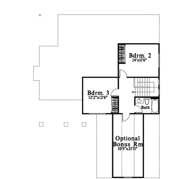 upper floor house blueprint
