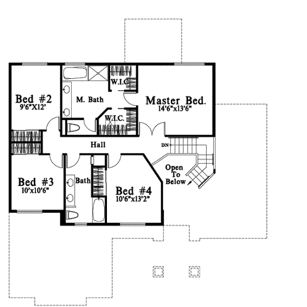 upper floor house blueprint
