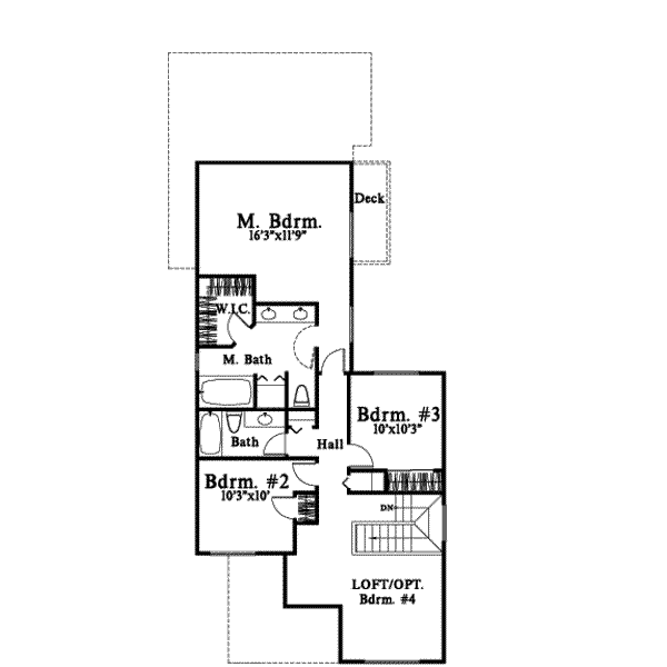 upper floor house blueprint