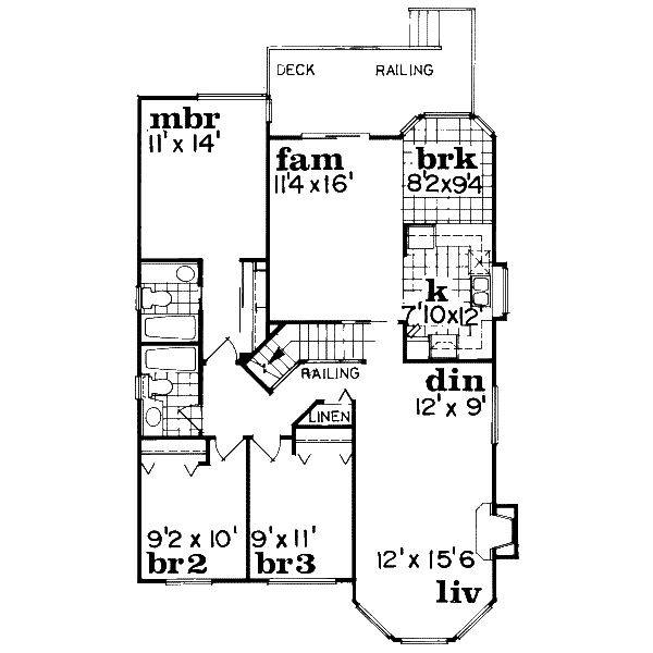 upper floor house blueprint