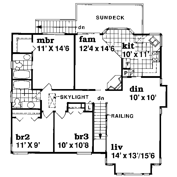 upper floor house blueprint