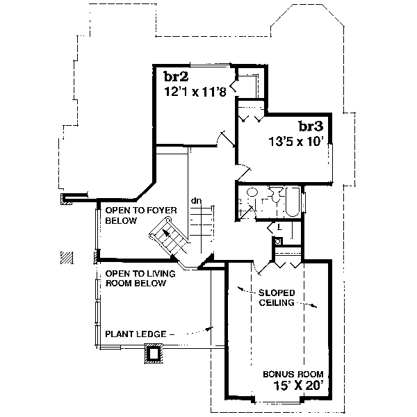 upper floor house blueprint