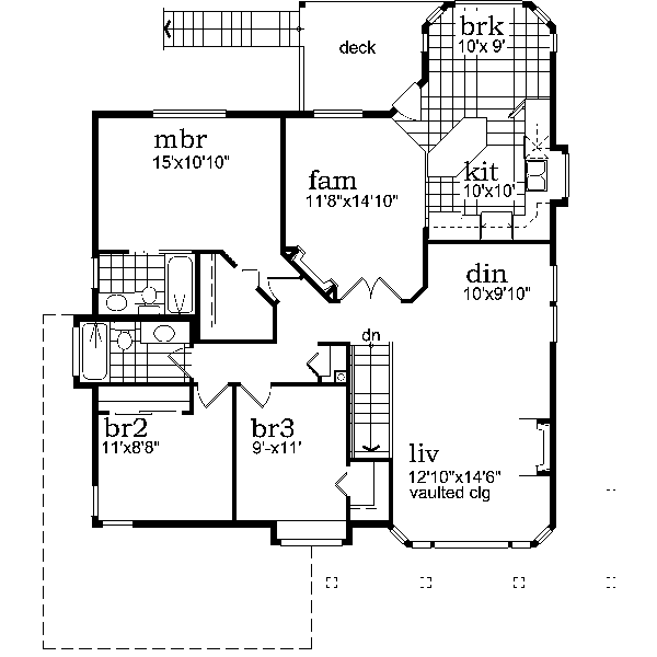 upper floor house blueprint