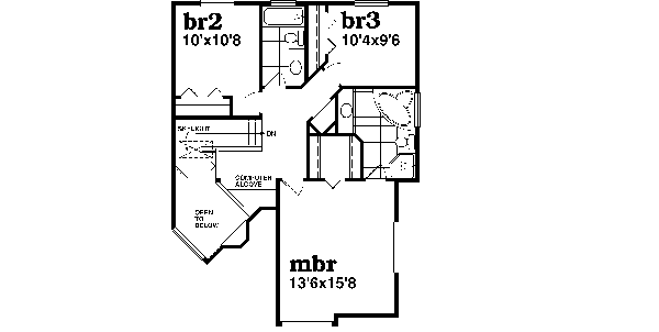 upper floor house blueprint