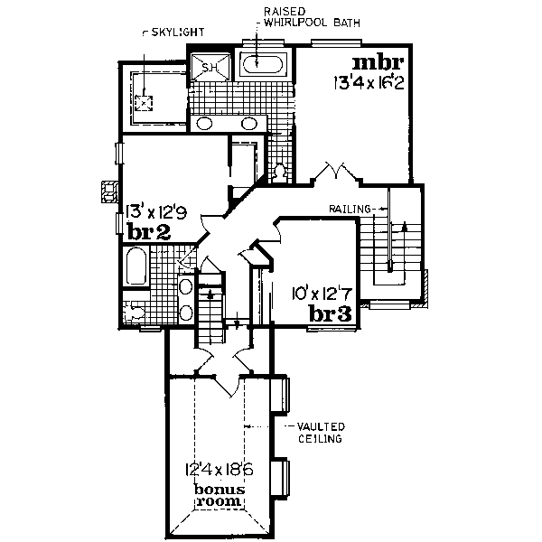 upper floor house blueprint