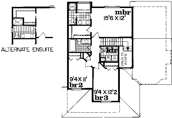 upper floor house blueprint