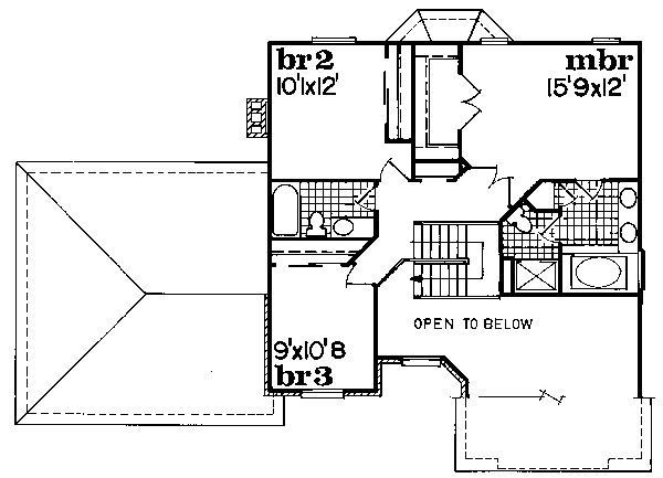 upper floor house blueprint