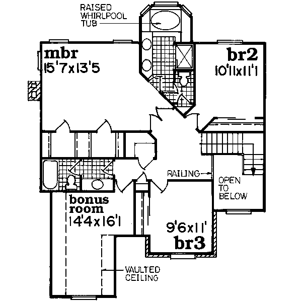upper floor house blueprint