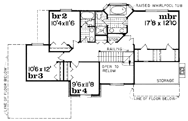 upper floor house blueprint