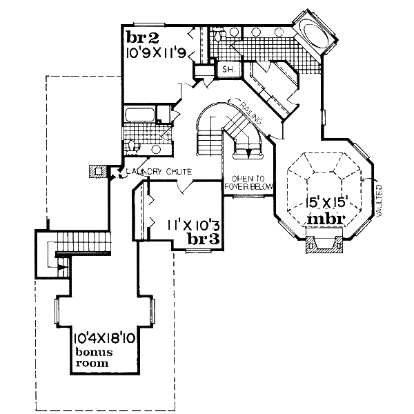 upper floor house blueprint
