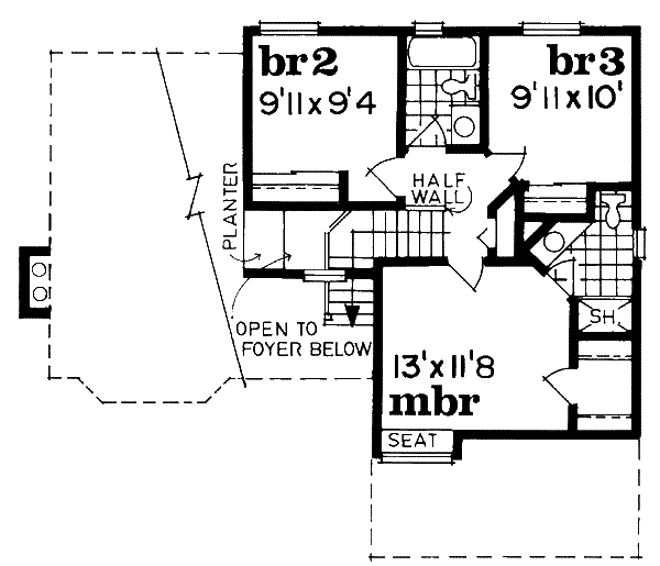 upper floor house blueprint