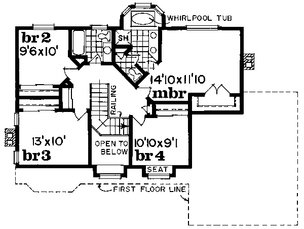upper floor house blueprint