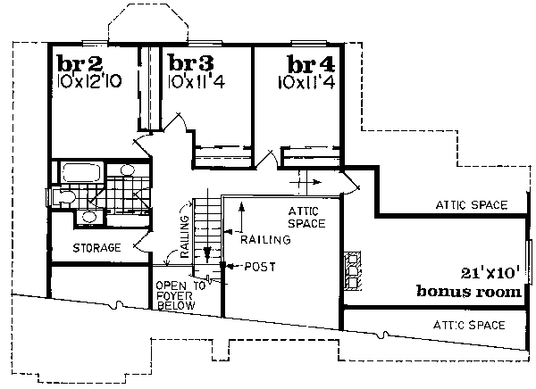 upper floor house blueprint