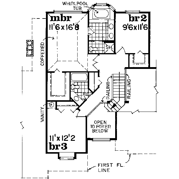 upper floor house blueprint