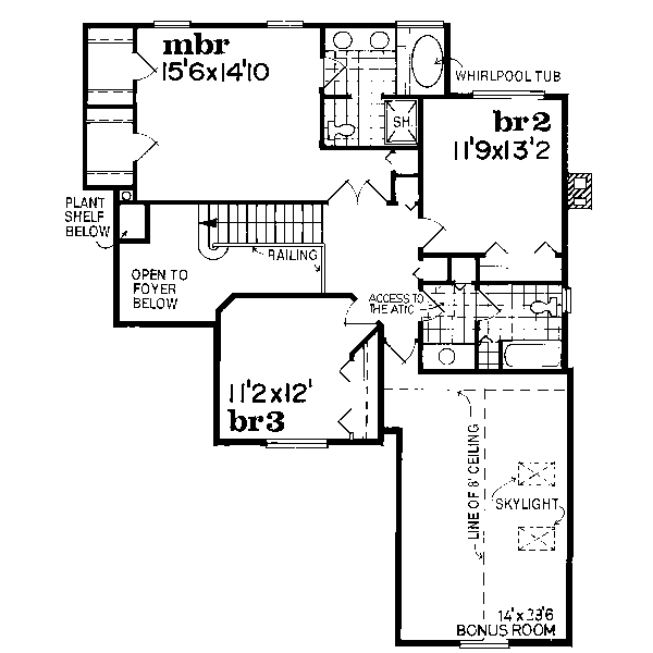 upper floor house blueprint