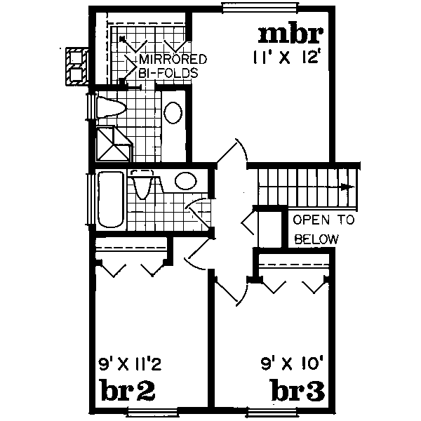 upper floor house blueprint