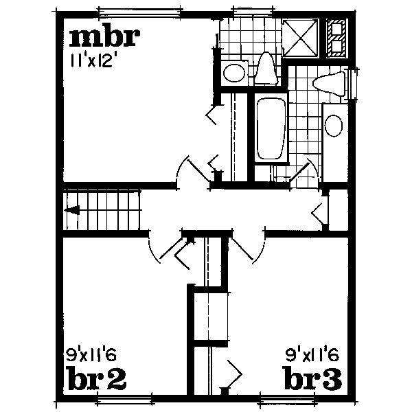 upper floor house blueprint