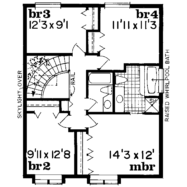 upper floor house blueprint