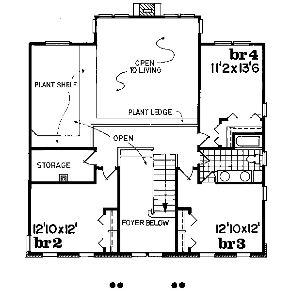 upper floor house blueprint