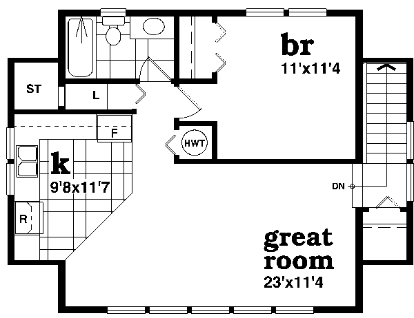 upper floor house blueprint