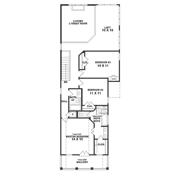 upper floor house blueprint