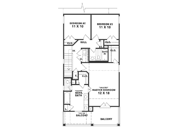 upper floor house blueprint