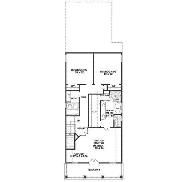 upper floor house blueprint