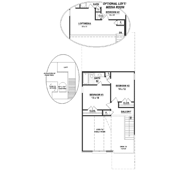 upper floor house blueprint