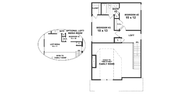 upper floor house blueprint