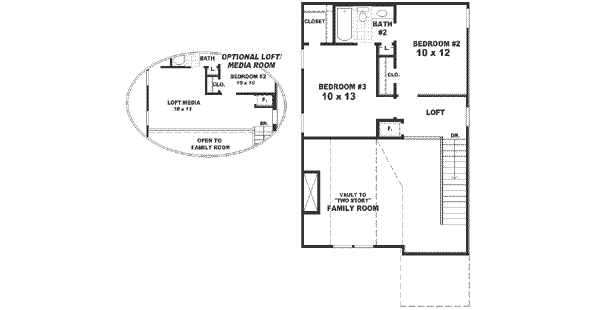 upper floor house blueprint