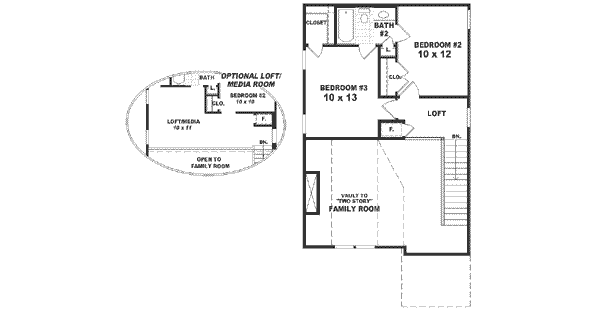 upper floor house blueprint