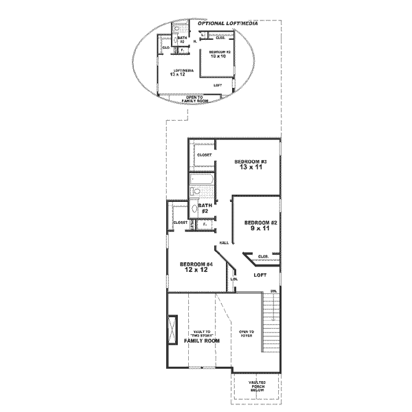 upper floor house blueprint