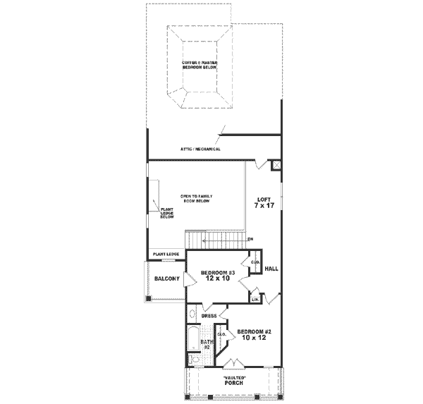 upper floor house blueprint