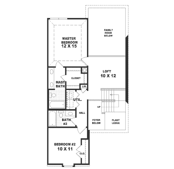 upper floor house blueprint