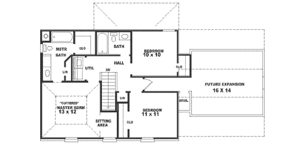 upper floor house blueprint