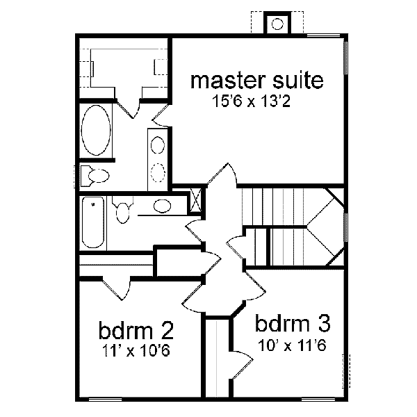 upper floor house blueprint
