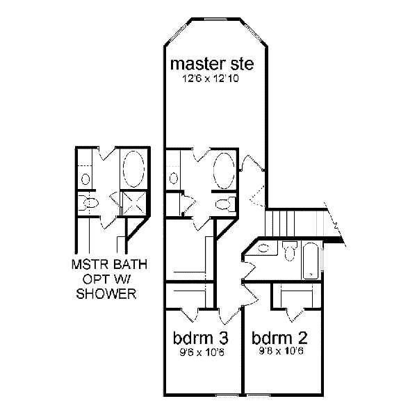 upper floor house blueprint