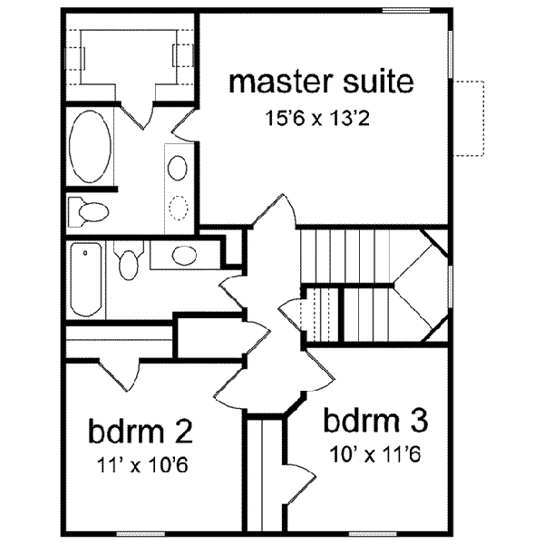 upper floor house blueprint
