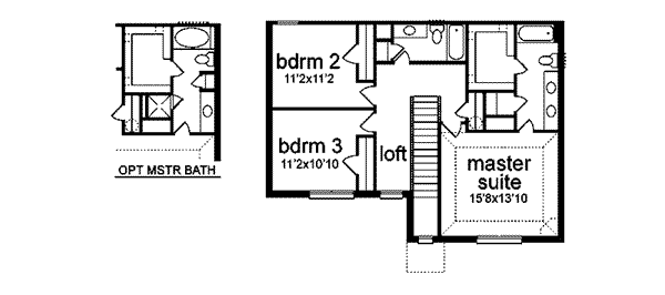 upper floor house blueprint