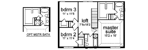 upper floor house blueprint