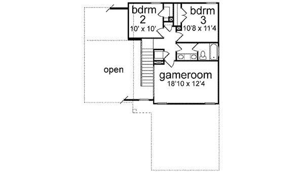 upper floor house blueprint