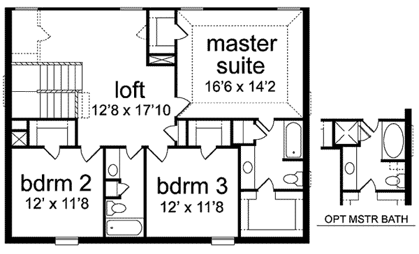upper floor house blueprint