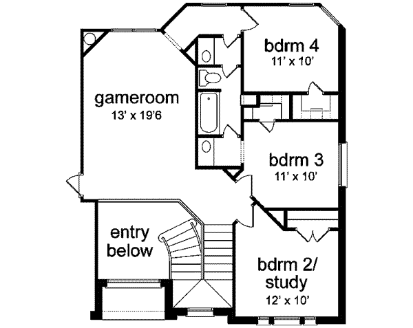 upper floor house blueprint
