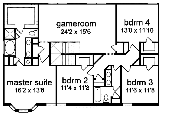 upper floor house blueprint