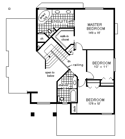 upper floor house blueprint