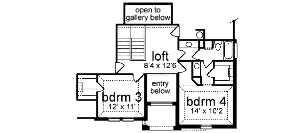 upper floor house blueprint