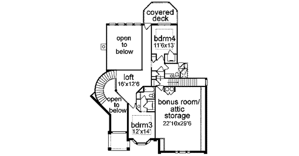 upper floor house blueprint